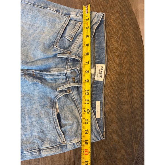 FRAME Denim L'Homme Slim Jeans Light Wash Blue Womens Size 30 - Picture 6 of 8